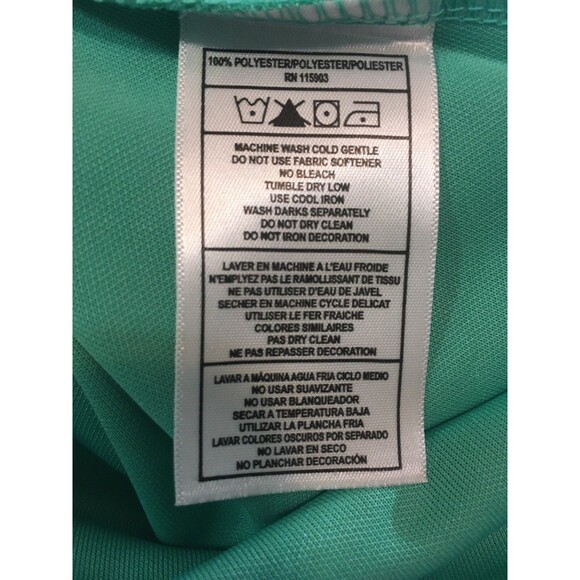 Bermuda Sands womens Polo Shirt Top size Small Mint Green V Neck Knit $75 - Picture 8 of 8